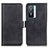 Leather Case Stands Flip Cover Holder M15L for Vivo Y76s 5G Black