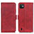 Leather Case Stands Flip Cover Holder M15L for Wiko Y82 Red