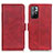 Leather Case Stands Flip Cover Holder M15L for Xiaomi Poco M4 Pro 5G Red