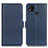 Leather Case Stands Flip Cover Holder M15L for Xiaomi Redmi 10A 4G Blue