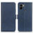 Leather Case Stands Flip Cover Holder M15L for Xiaomi Redmi A1 Plus Blue