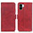 Leather Case Stands Flip Cover Holder M15L for Xiaomi Redmi A2 Plus Red