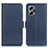 Leather Case Stands Flip Cover Holder M15L for Xiaomi Redmi K50i 5G Blue