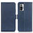 Leather Case Stands Flip Cover Holder M15L for Xiaomi Redmi Note 10 Pro 4G Blue
