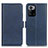 Leather Case Stands Flip Cover Holder M15L for Xiaomi Redmi Note 10 Pro 5G Blue