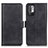 Leather Case Stands Flip Cover Holder M15L for Xiaomi Redmi Note 10T 5G Black