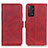 Leather Case Stands Flip Cover Holder M15L for Xiaomi Redmi Note 11 4G (2022) Red