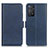 Leather Case Stands Flip Cover Holder M15L for Xiaomi Redmi Note 11 Pro 4G Blue