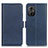 Leather Case Stands Flip Cover Holder M15L for Xiaomi Redmi Note 11R 5G Blue