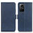 Leather Case Stands Flip Cover Holder M15L for Xiaomi Redmi Note 12S Blue