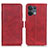 Leather Case Stands Flip Cover Holder M15L for Xiaomi Redmi Note 13 5G Red