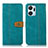 Leather Case Stands Flip Cover Holder M16L for Huawei Honor X7a Green