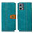 Leather Case Stands Flip Cover Holder M16L for Motorola Moto G 5G (2023) Green