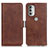 Leather Case Stands Flip Cover Holder M16L for Motorola Moto G51 5G