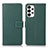 Leather Case Stands Flip Cover Holder M16L for Samsung Galaxy A73 5G Green