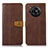 Leather Case Stands Flip Cover Holder M16L for Sharp Aquos R7 Brown