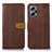 Leather Case Stands Flip Cover Holder M16L for Xiaomi Poco X4 GT 5G Brown