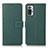 Leather Case Stands Flip Cover Holder M16L for Xiaomi Redmi Note 10 Pro 4G Green