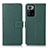 Leather Case Stands Flip Cover Holder M16L for Xiaomi Redmi Note 10 Pro 5G Green