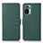 Leather Case Stands Flip Cover Holder M16L for Xiaomi Redmi Note 10S 4G Green