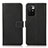 Leather Case Stands Flip Cover Holder M16L for Xiaomi Redmi Note 11 4G (2021) Black
