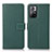 Leather Case Stands Flip Cover Holder M16L for Xiaomi Redmi Note 11 5G Green