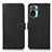 Leather Case Stands Flip Cover Holder M16L for Xiaomi Redmi Note 11 SE India 4G Black