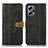 Leather Case Stands Flip Cover Holder M16L for Xiaomi Redmi Note 11T Pro+ Plus 5G Black