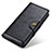 Leather Case Stands Flip Cover Holder ML12 for Google Pixel 6a 5G Black