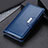 Leather Case Stands Flip Cover Holder ML13 for Huawei Nova 8i Blue