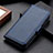 Leather Case Stands Flip Cover Holder ML15 for Google Pixel 6a 5G Blue