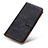 Leather Case Stands Flip Cover Holder ML2 for Samsung Galaxy A73 5G Black