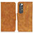 Leather Case Stands Flip Cover Holder ML3 for Xiaomi Mi 10S 5G Khaki