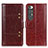 Leather Case Stands Flip Cover Holder ML6 for Xiaomi Mi 10S 5G Brown