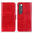 Leather Case Stands Flip Cover Holder ML7 for Xiaomi Mi 10S 5G Red