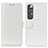 Leather Case Stands Flip Cover Holder ML7 for Xiaomi Mi 10S 5G White