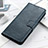 Leather Case Stands Flip Cover Holder ML9 for Realme 9 4G Blue