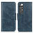 Leather Case Stands Flip Cover Holder ML9 for Xiaomi Mi 10S 5G Blue