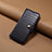 Leather Case Stands Flip Cover Holder MT4 for Apple iPhone 15 Pro Black