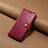 Leather Case Stands Flip Cover Holder MT4 for Apple iPhone 15 Pro Max Red