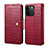 Leather Case Stands Flip Cover Holder MT6 for Apple iPhone 14 Pro Max Red