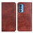 Leather Case Stands Flip Cover Holder N01P for Motorola Moto Edge S Pro 5G Brown