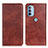 Leather Case Stands Flip Cover Holder N01P for Motorola Moto G31