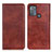 Leather Case Stands Flip Cover Holder N01P for Motorola Moto G50