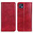 Leather Case Stands Flip Cover Holder N01P for Motorola Moto G50 5G Red