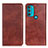 Leather Case Stands Flip Cover Holder N01P for Motorola Moto G71 5G