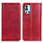 Leather Case Stands Flip Cover Holder N01P for OnePlus 9R 5G Red