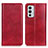 Leather Case Stands Flip Cover Holder N01P for OnePlus 9RT 5G Red