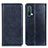 Leather Case Stands Flip Cover Holder N01P for OnePlus Nord CE 5G Blue