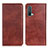 Leather Case Stands Flip Cover Holder N01P for OnePlus Nord CE 5G Brown